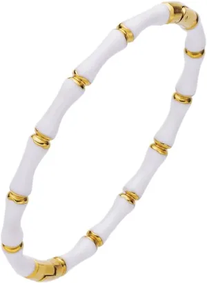 Love Friendship Bracelet Bangle Colorful Enamel Bangles Bracelets for Women Party Fashion Bamboo Design Gold Bracelet Bangles Jewelry Birthday with Gifts Box