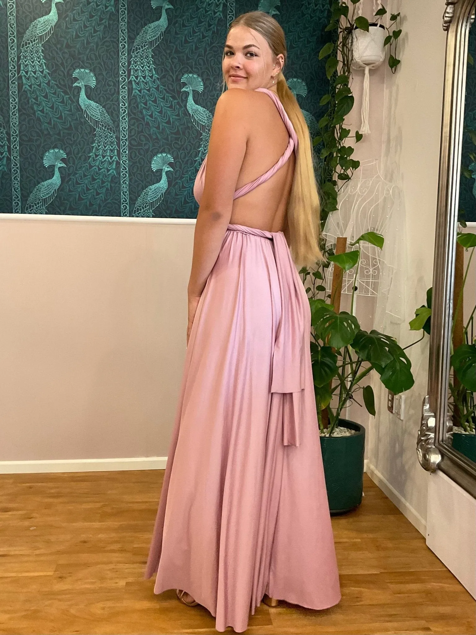 Luxe London Pink Convertible Infinity bridesmaid dress Express NZ Wide