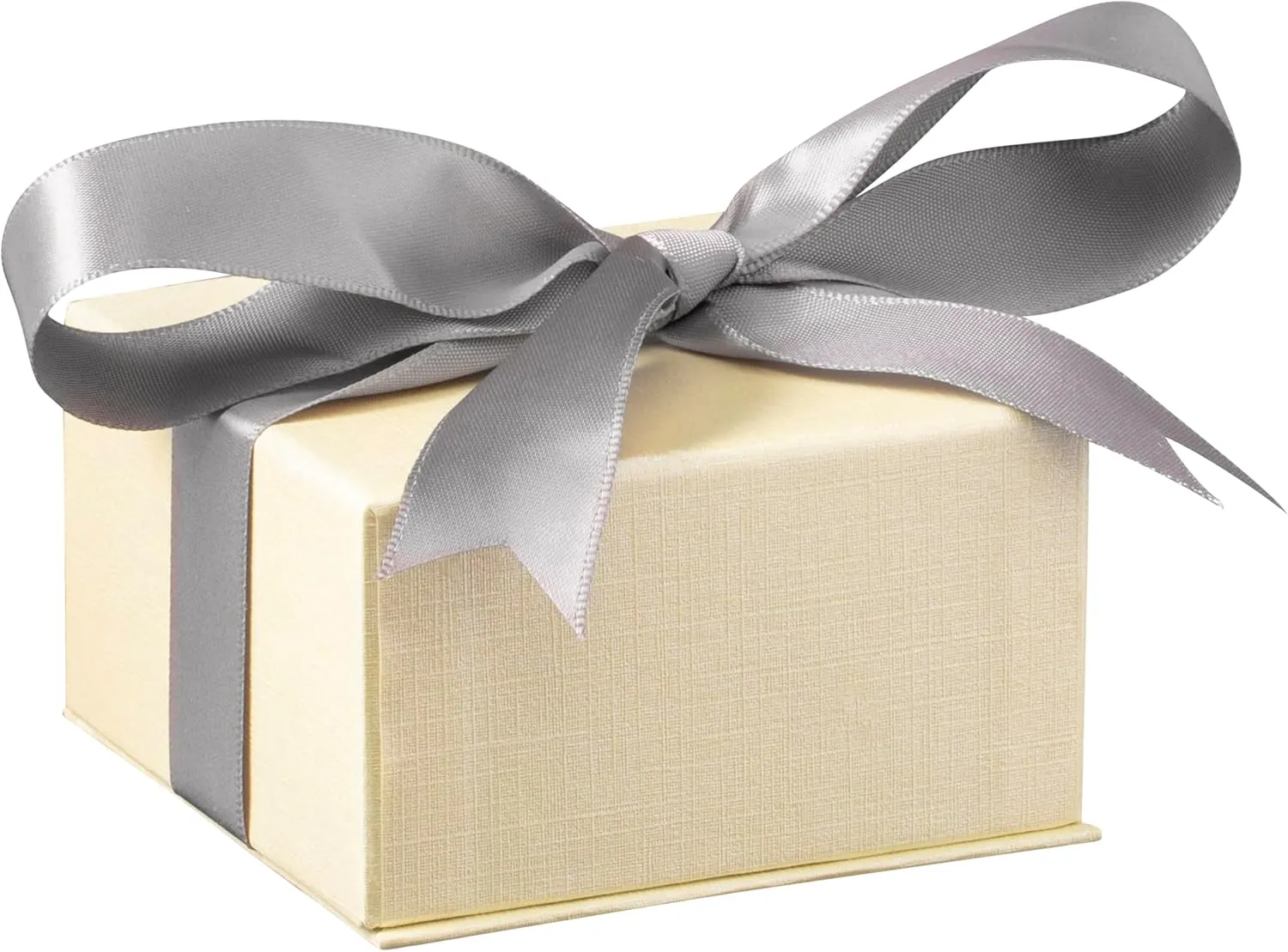 Luxury Dome-Shape Leather T-Style Earring Box for Women & Girls  Jewelry Gift Box Ideal for Hanging Earrings & Hoops  Earring Case with Cream Ribbed Outer Box & Matching Bow Ribbon