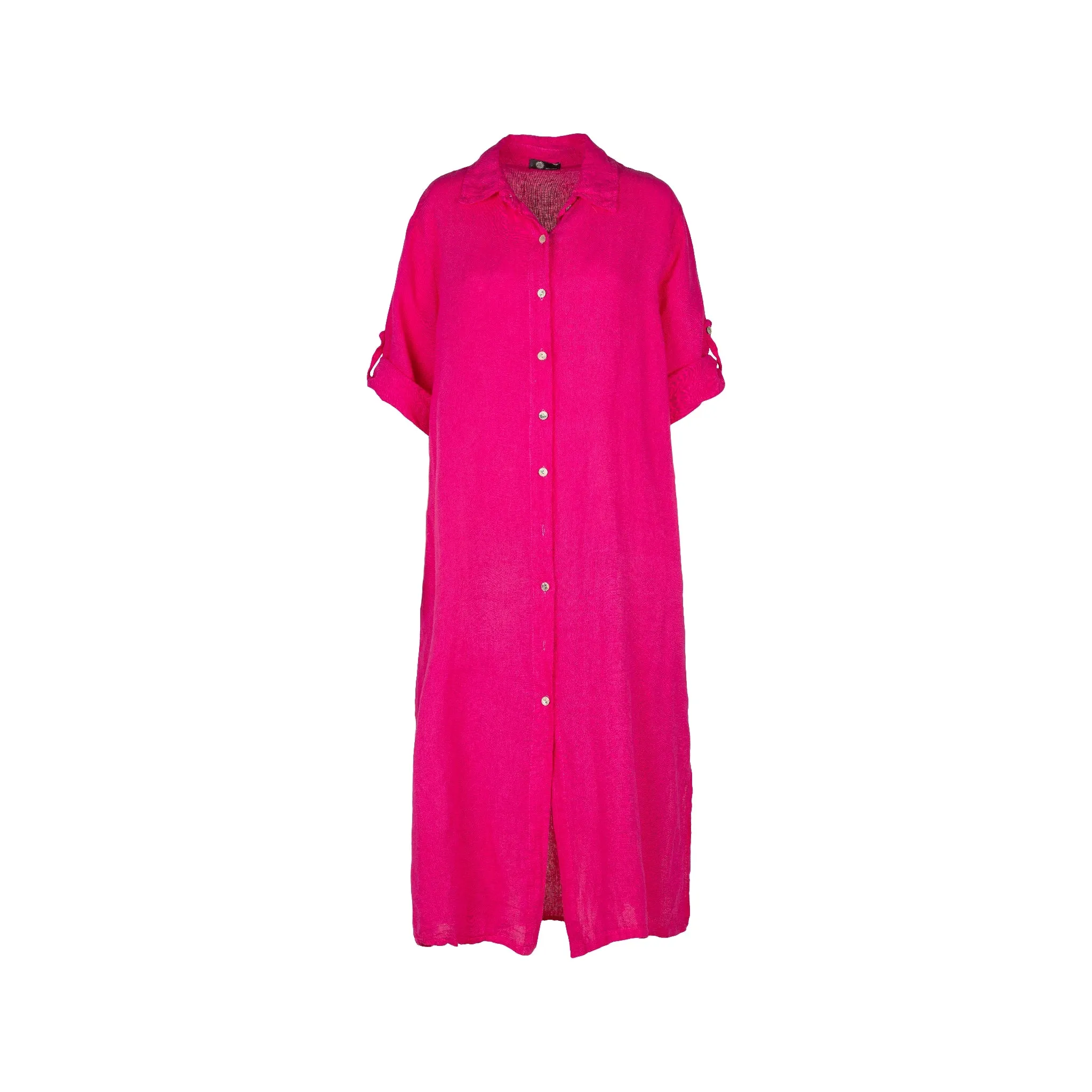 M Made in Italy  Women's Woven Three-Quarter Sleeve Dress