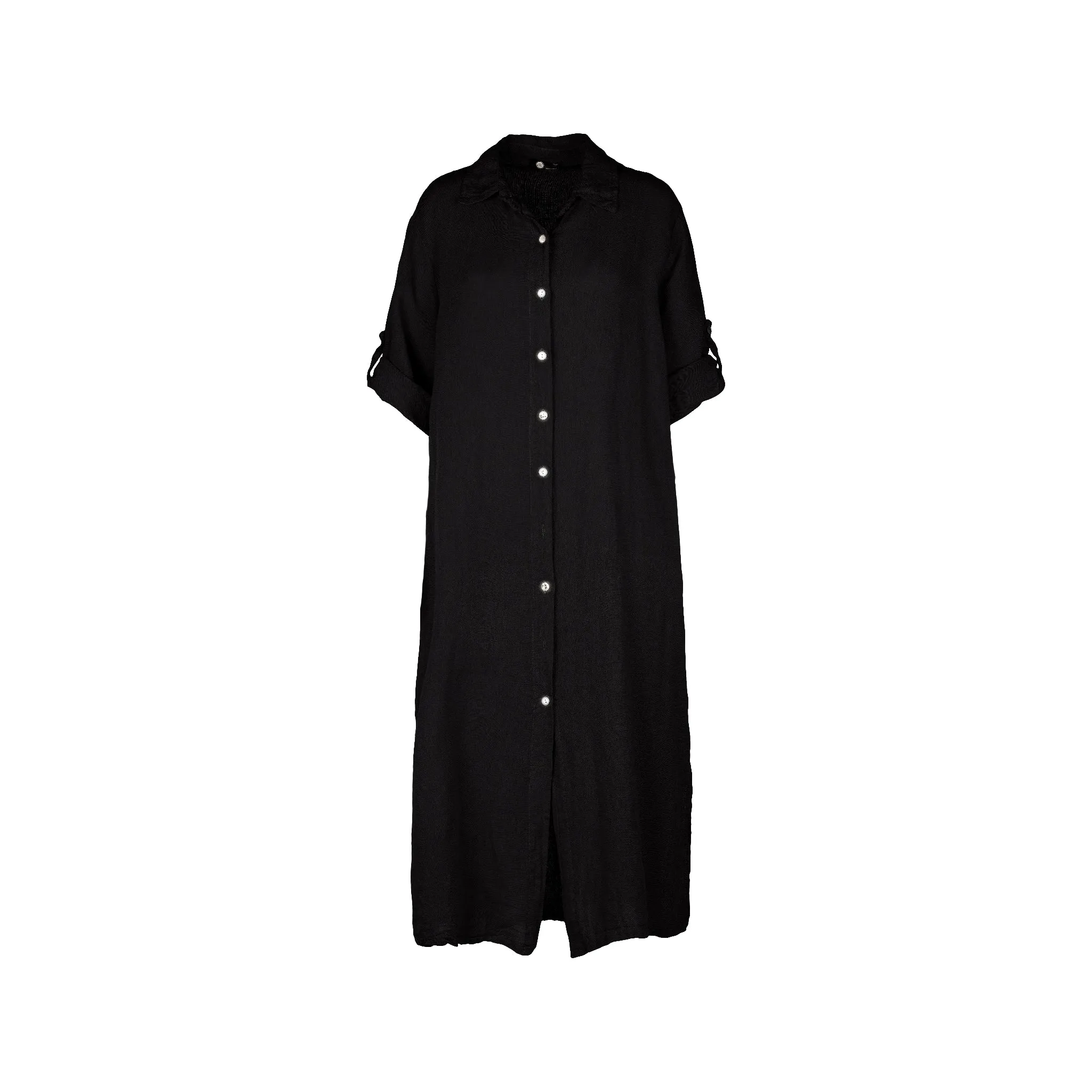M Made in Italy  Women's Woven Three-Quarter Sleeve Dress
