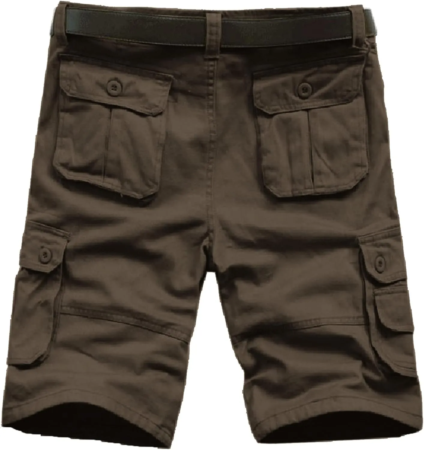 Men's Leisure Cargo Shorts Solid Multi-Pocket Trousers Hiking Shorts Fashion Joggers Casual Sports Workwear for Men