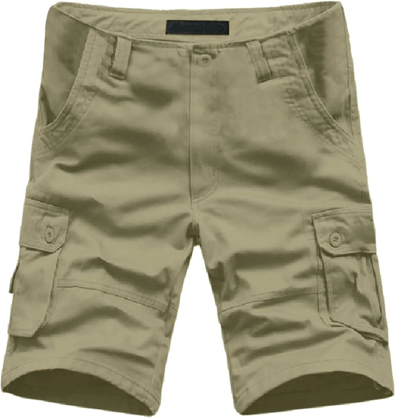 Men's Leisure Cargo Shorts Solid Multi-Pocket Trousers Hiking Shorts Fashion Joggers Casual Sports Workwear for Men