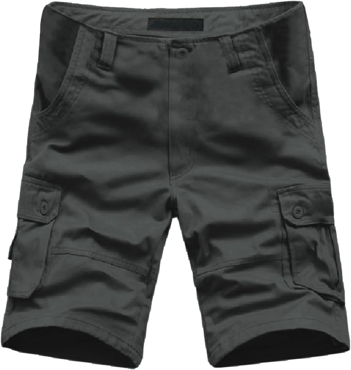 Men's Leisure Cargo Shorts Solid Multi-Pocket Trousers Hiking Shorts Fashion Joggers Casual Sports Workwear for Men