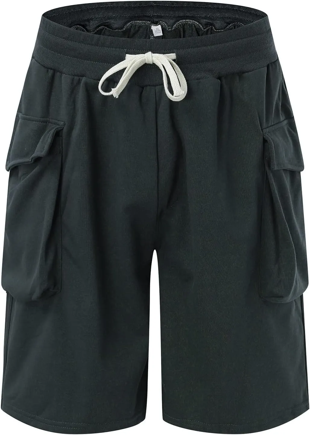 Mens Shorts 7 Inch Cargo, Cargo Shorts Cotton Work Shorts Multi Pocket Casual Comfort Flex Waistband Shorts