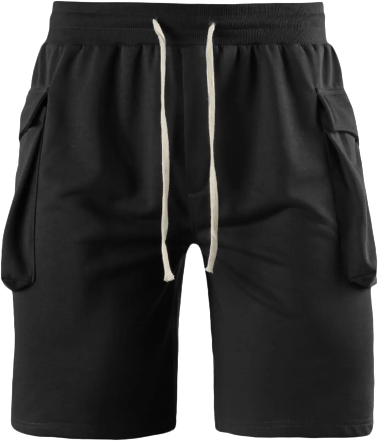 Mens Shorts 7 Inch Cargo, Cargo Shorts Cotton Work Shorts Multi Pocket Casual Comfort Flex Waistband Shorts