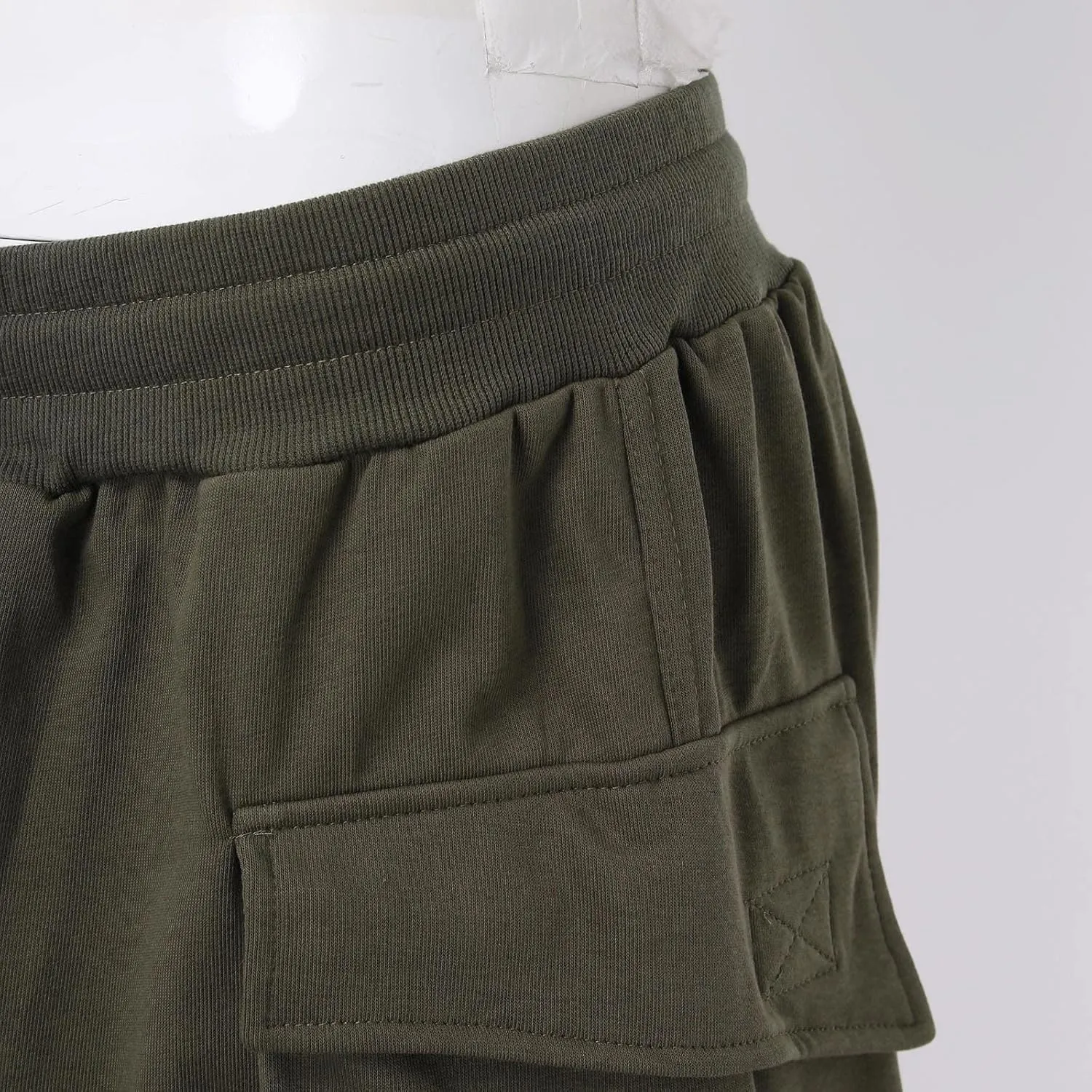 Mens Shorts 7 Inch Cargo, Cargo Shorts Cotton Work Shorts Multi Pocket Casual Comfort Flex Waistband Shorts