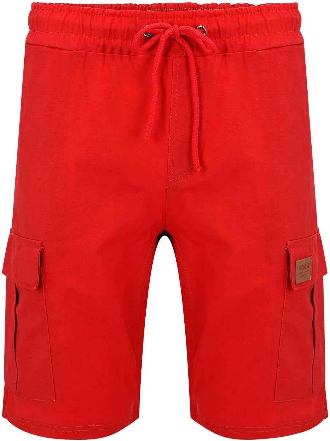 Mens Shorts 7 Inch Slim Fit Cargo Shorts Cotton Work Shorts Multi Pocket Casual Comfort Flex Waistband Shorts
