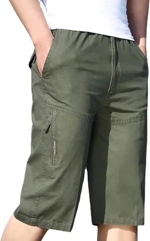 Mens Shorts Athletic Cargo Shorts Cool Classic Fit Expandable Waistband Hiking Shorts (Regular and Big & Tall)
