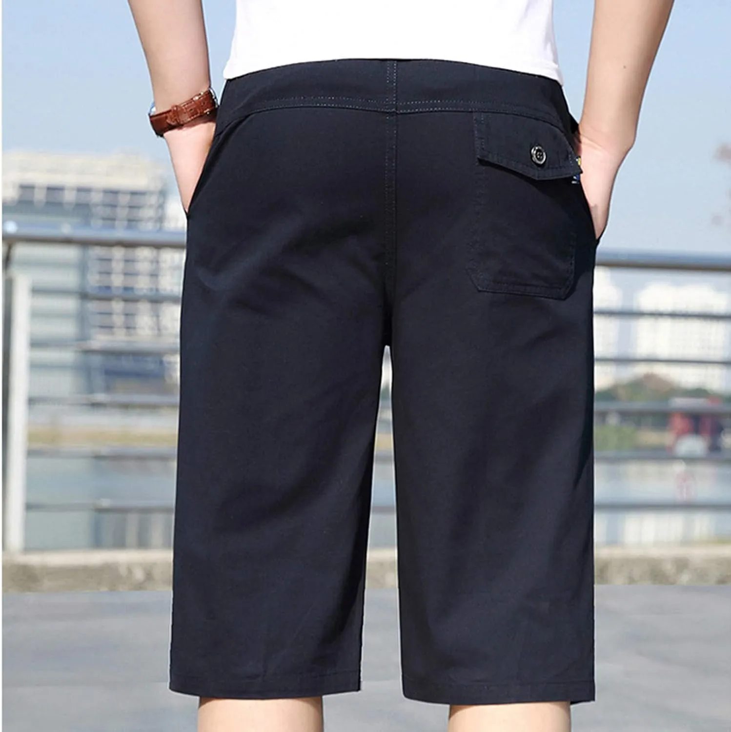 Mens Shorts Athletic Cargo Shorts Cool Classic Fit Expandable Waistband Hiking Shorts (Regular and Big & Tall)