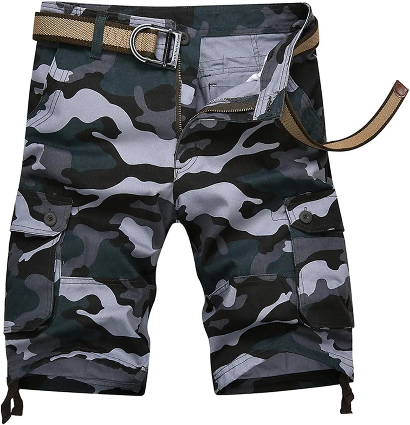 Mens Shorts Casual Big and Tall Cargo Shorts Cool Classic Expandable Waistband Hiking Shorts (Regular and Big & Tall)
