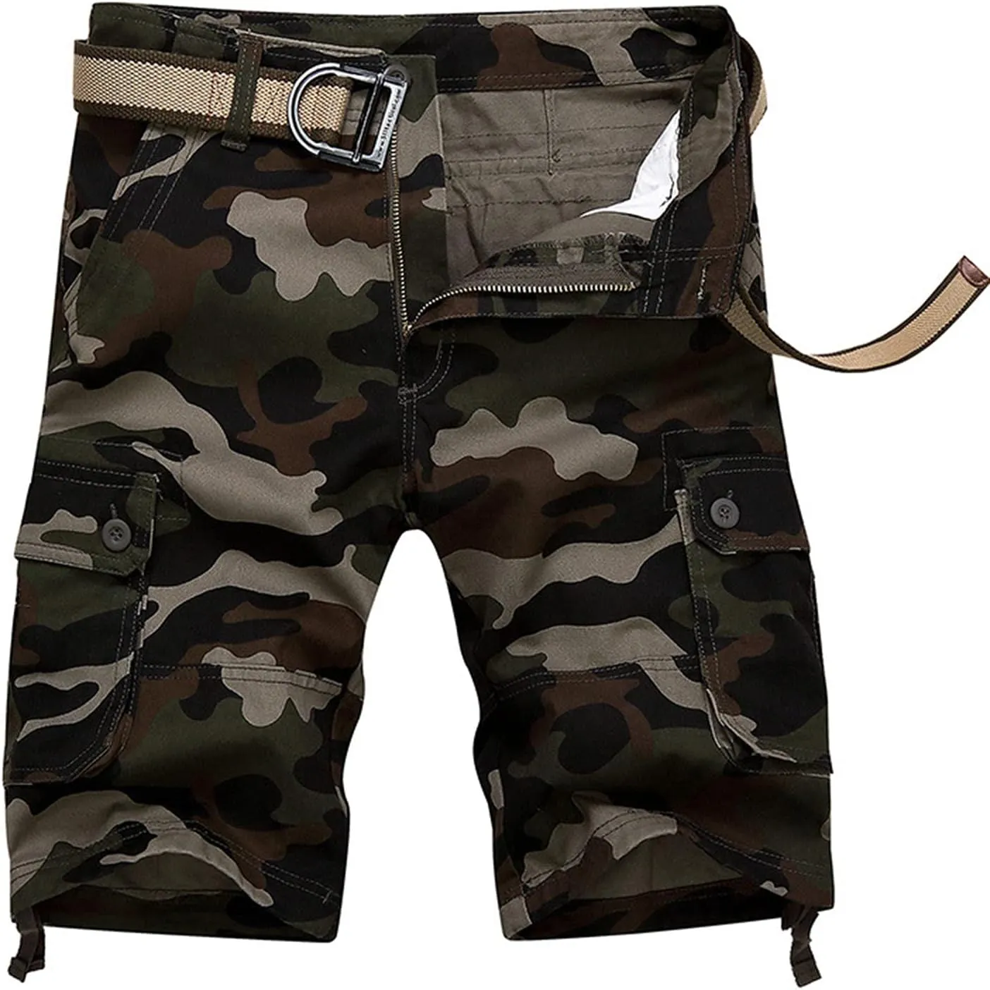 Mens Shorts Casual Big and Tall Cargo Shorts Cool Classic Expandable Waistband Hiking Shorts (Regular and Big & Tall)