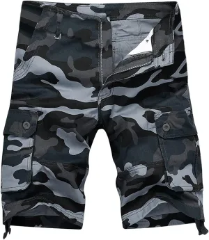 Mens Shorts Casual Big and Tall Cargo Shorts Cool Classic Expandable Waistband Hiking Shorts (Regular and Big & Tall)