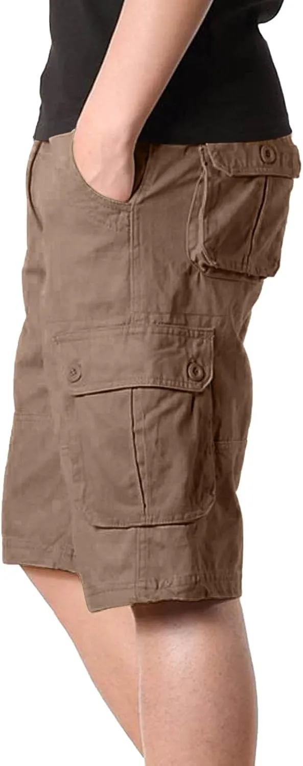 Mens Shorts Casual Stretch Tactical Hiking Shorts Waterproof Quick Dry Work Pants Hiking Fishing Short with Pockets