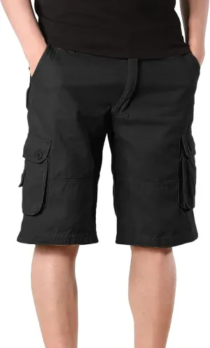 Mens Shorts Casual Stretch Tactical Hiking Shorts Waterproof Quick Dry Work Pants Hiking Fishing Short with Pockets