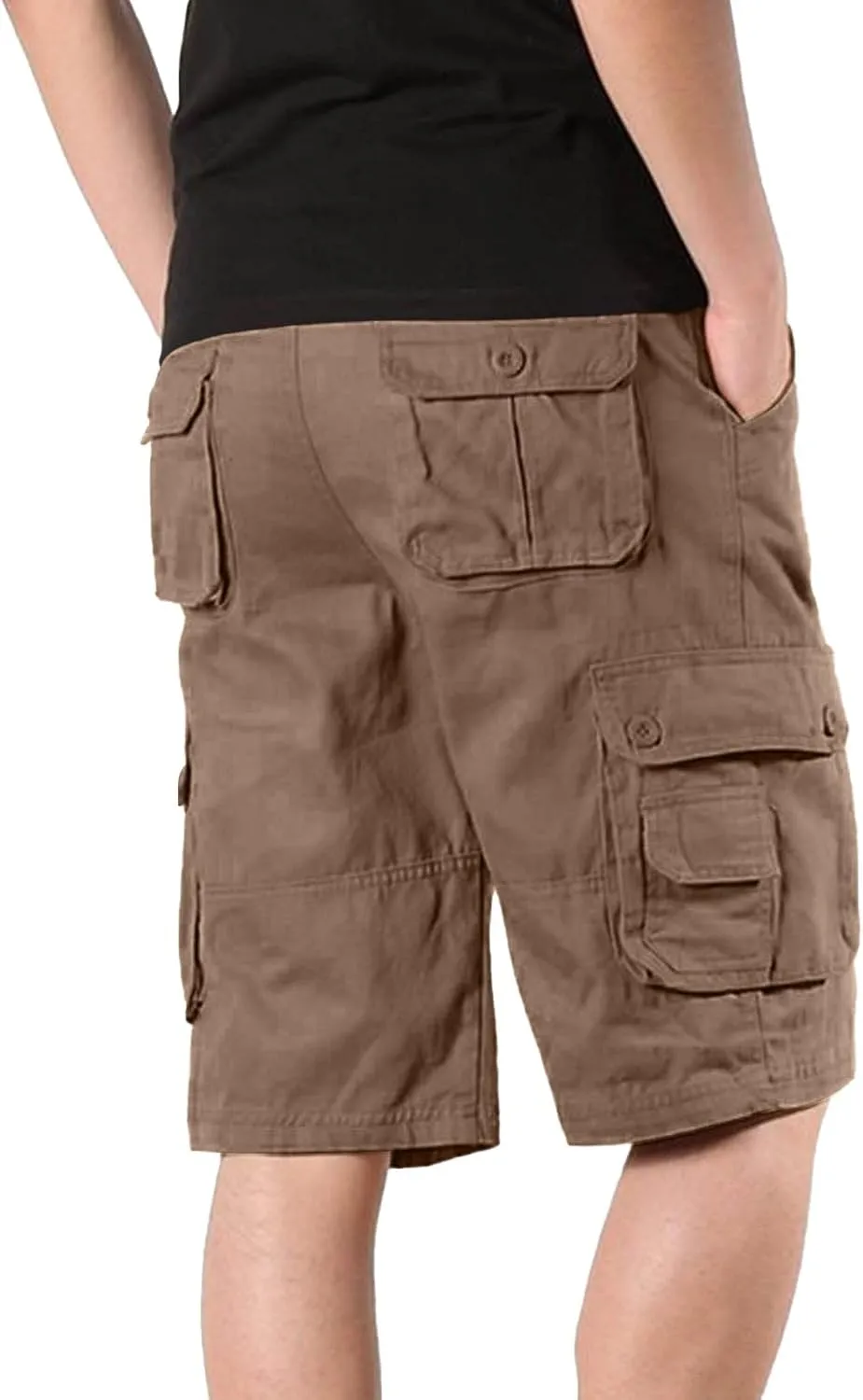 Mens Shorts Casual Stretch Tactical Hiking Shorts Waterproof Quick Dry Work Pants Hiking Fishing Short with Pockets
