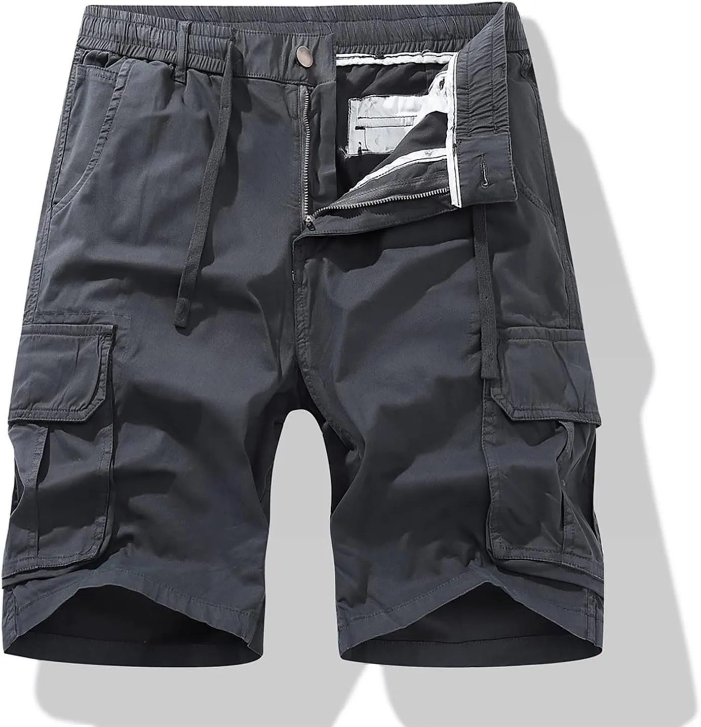 MIDOO Mens Shorts 7 Inch Slim Fit Hiking Cargo Shorts Lightweight Outdoor Work Active Athletic Performance Tactical Shorts