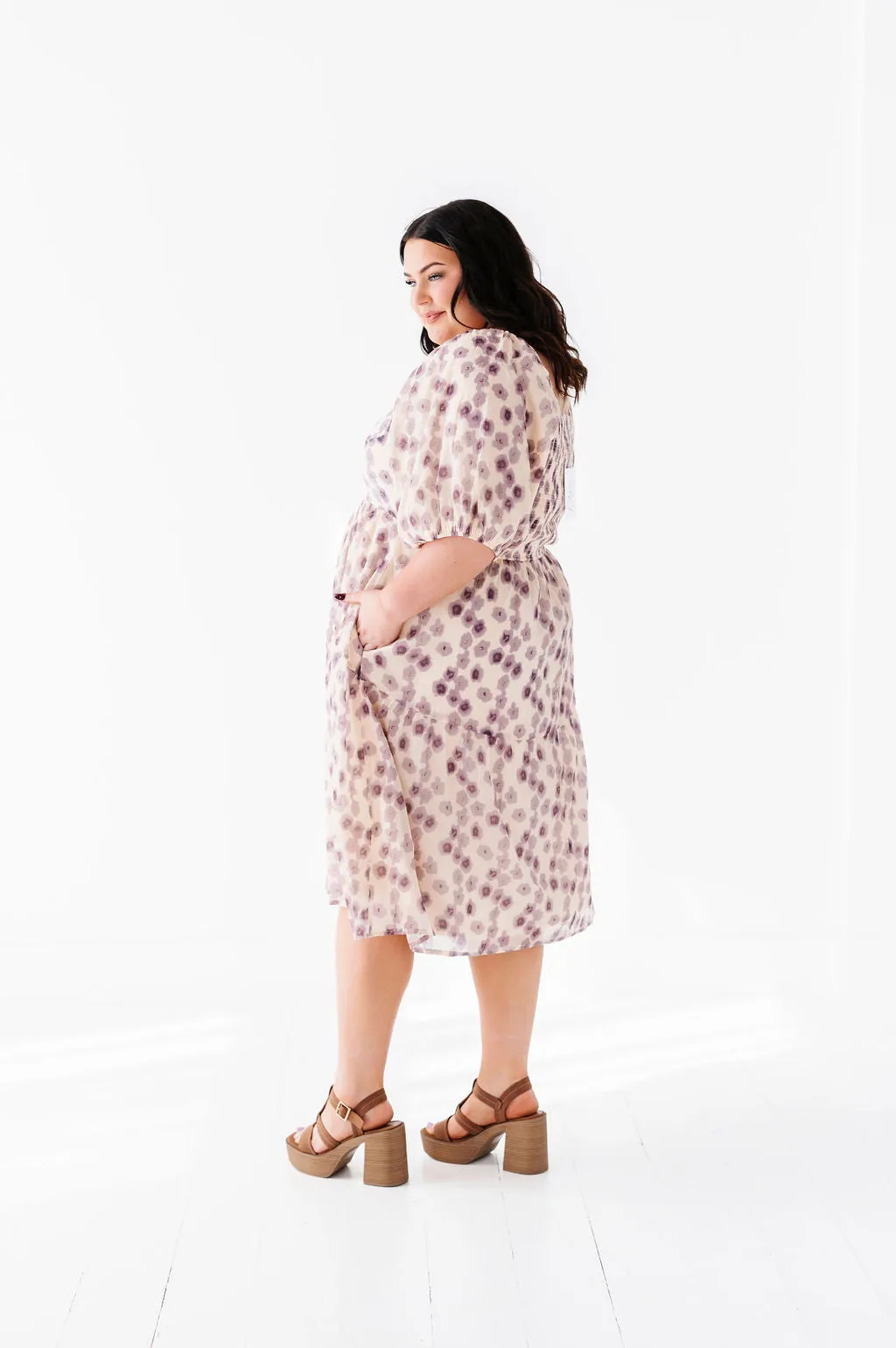 Milani Floral Dress in Lavender