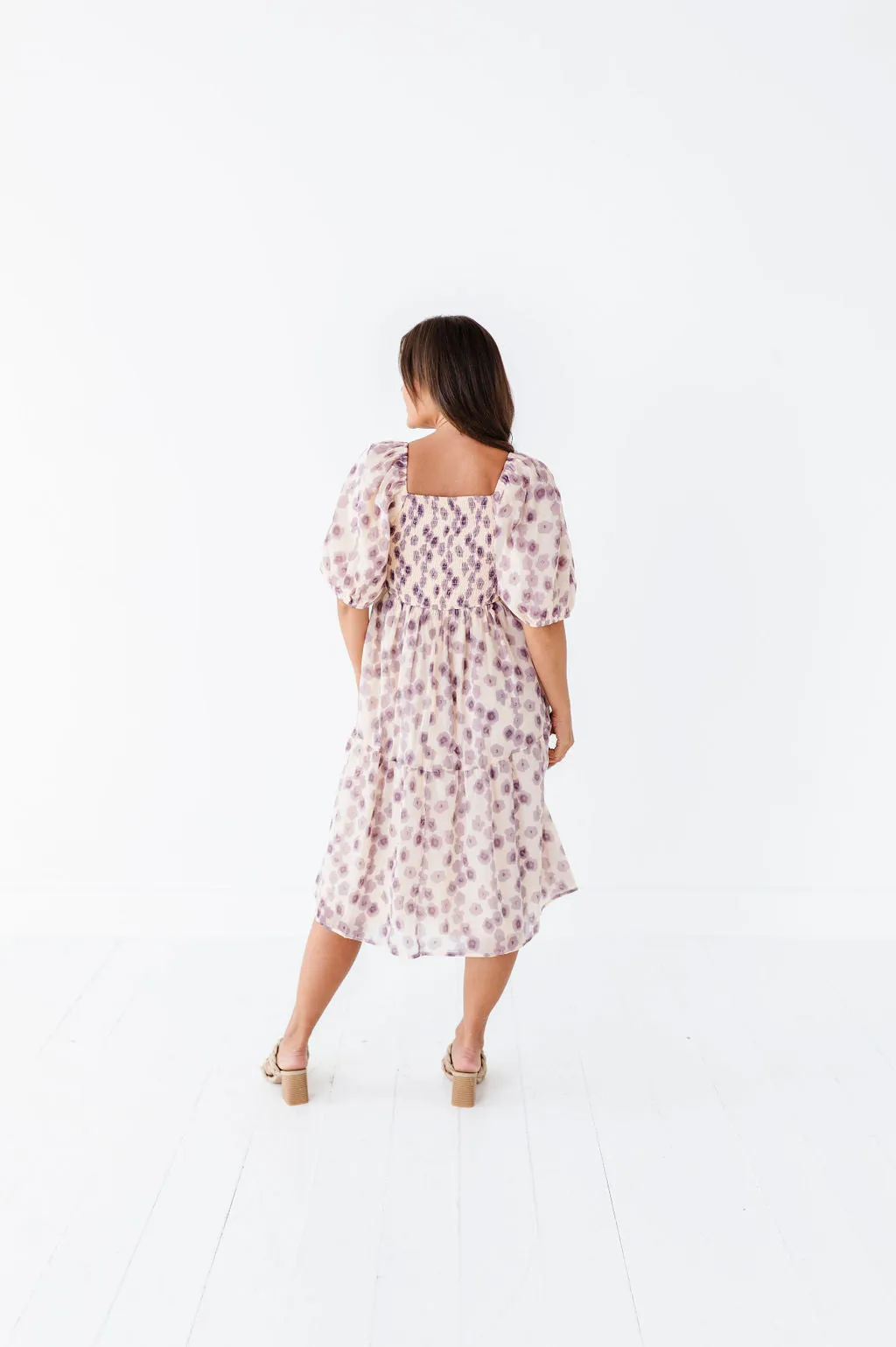 Milani Floral Dress in Lavender