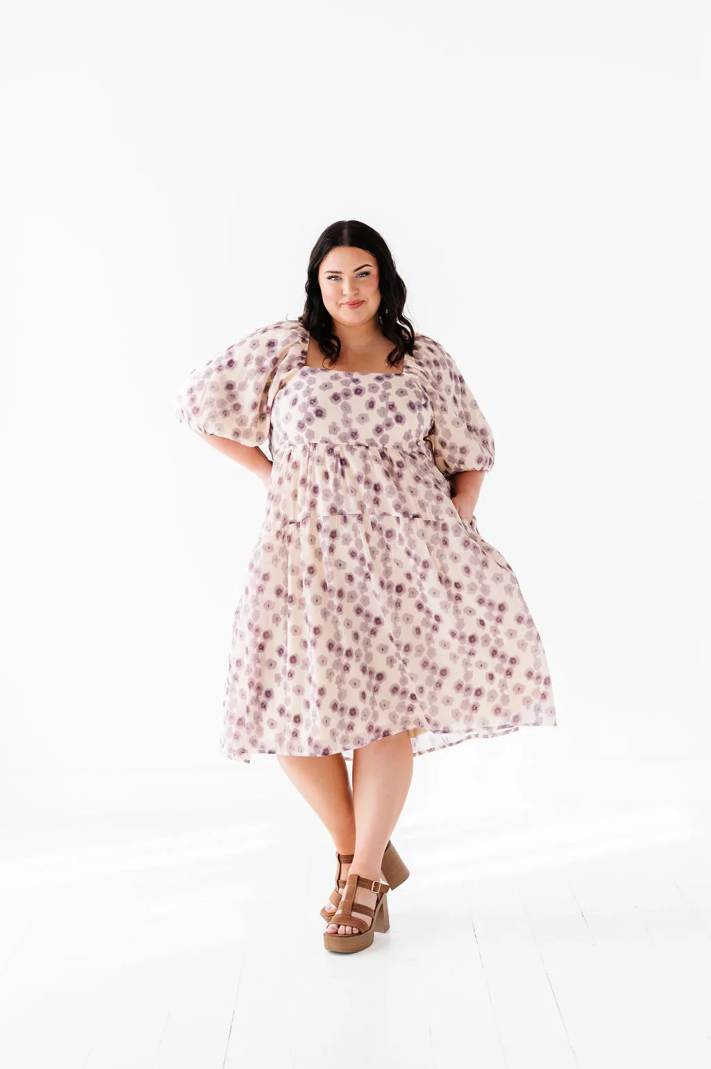 Milani Floral Dress in Lavender