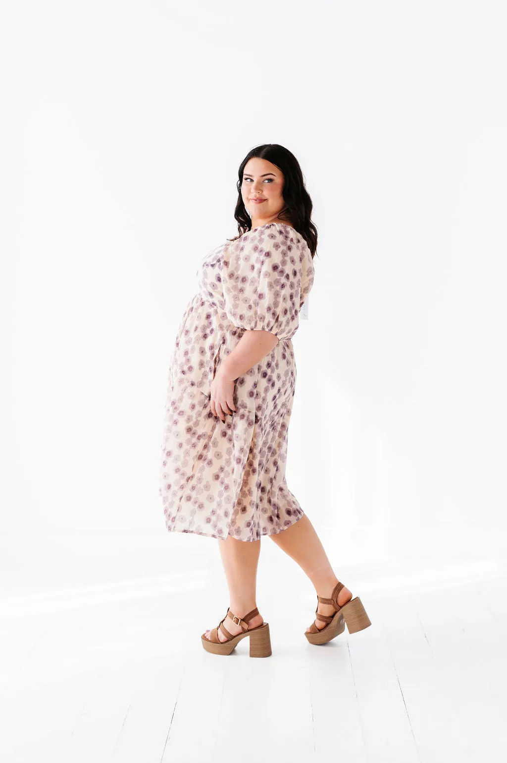 Milani Floral Dress in Lavender