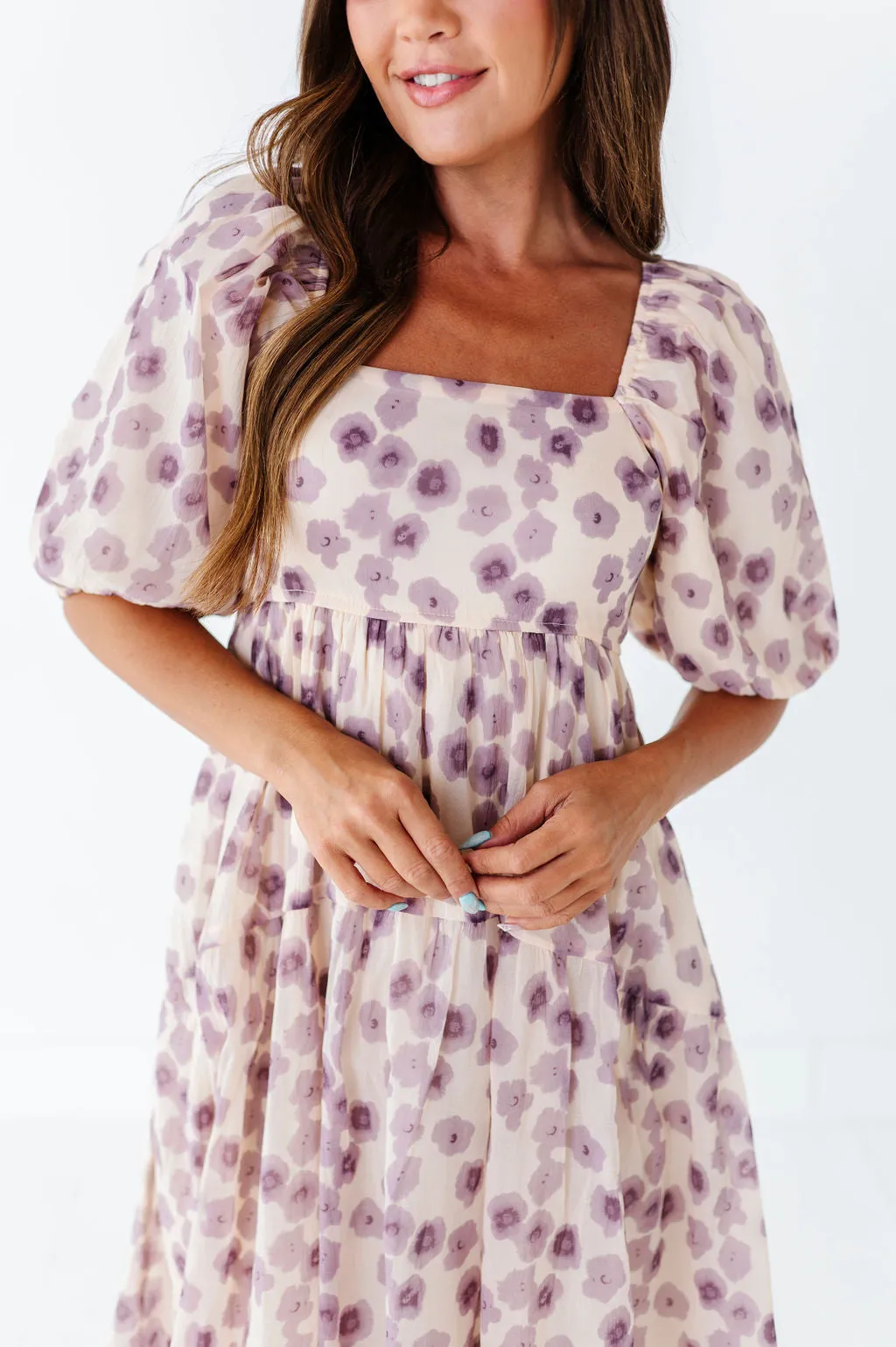 Milani Floral Dress in Lavender