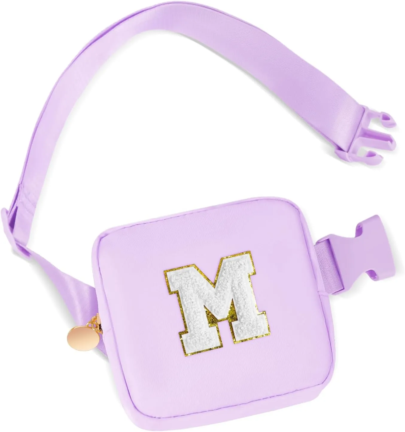 Mini Belt Bag Fanny Pack Small Crossbody Bags with Initials Cute Stuff Birthday Gifts for Teenager Girls Trendy Stuff for Teens - M,Lavender Bag