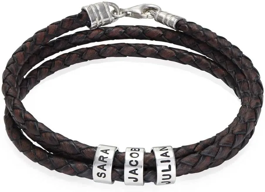 MyNameNecklace Personalized Choose Your Style Men Bracelet - Custom Inscriptions - Meaningful Gift for Him, Husband - Gift for Father's Day, Christmas, Birthday by - MYKA