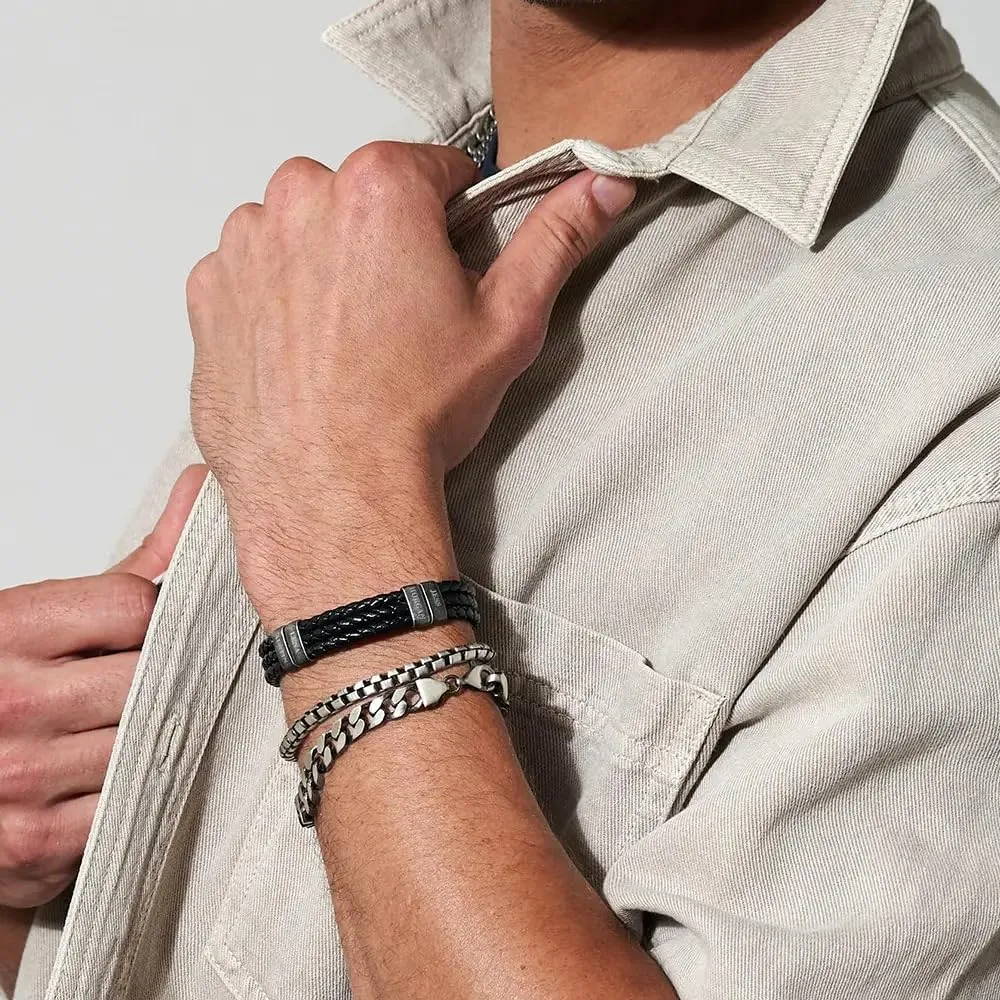MyNameNecklace Personalized Choose Your Style Men Bracelet - Custom Inscriptions - Meaningful Gift for Him, Husband - Gift for Father's Day, Christmas, Birthday by - MYKA