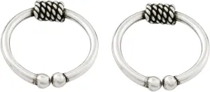 NOVICA Artisan Handmade Sterling Silver Ear Cuffs Pair of Modern Thai Earrings Thailand [0.5 in Diam. 0.1 in W] ' Sleek Braid' Pair