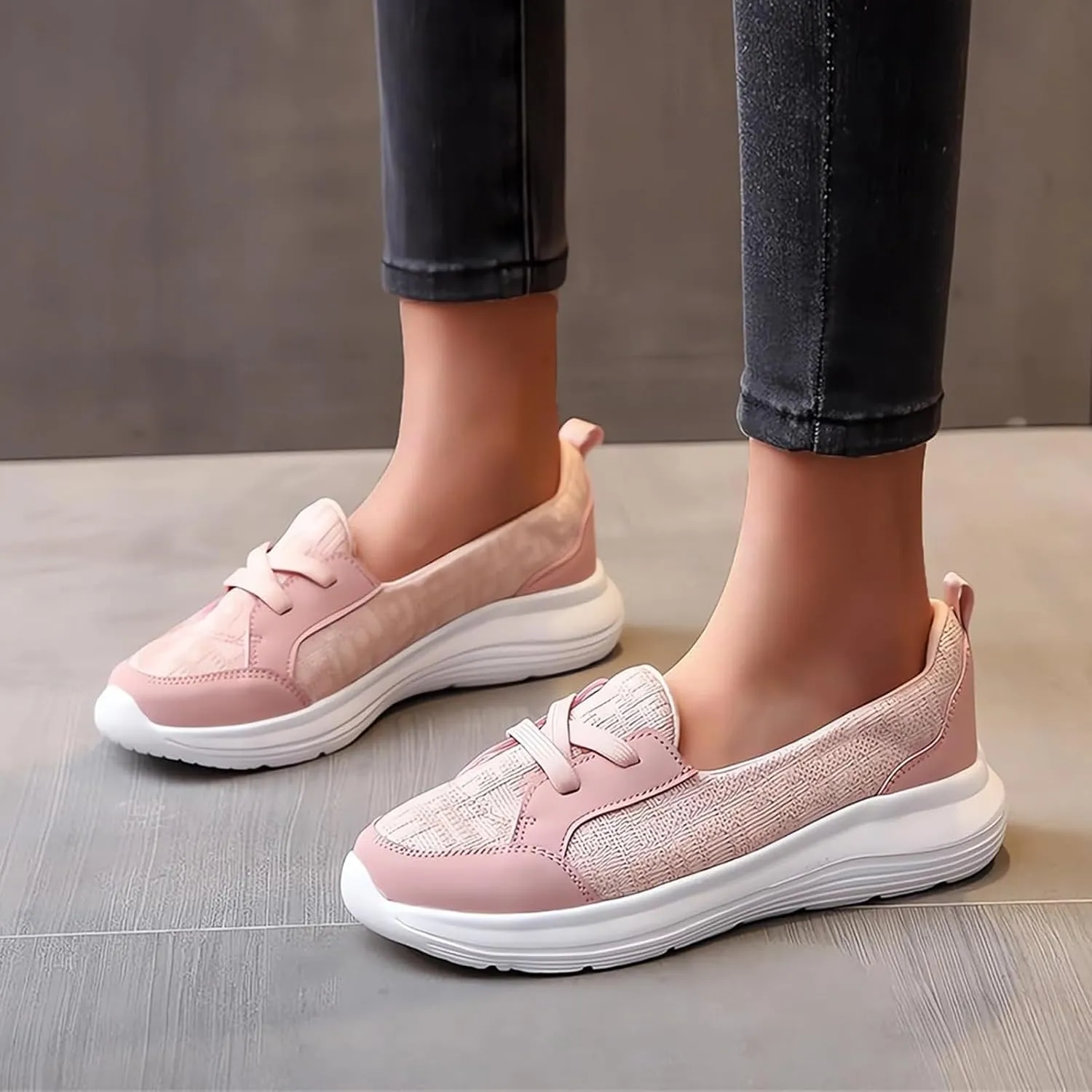 Orthopedic Non Slip Shoes for Women Shoes for Women Women's Slip on Breathable Walking Shoes Sneakers Boat Shoes