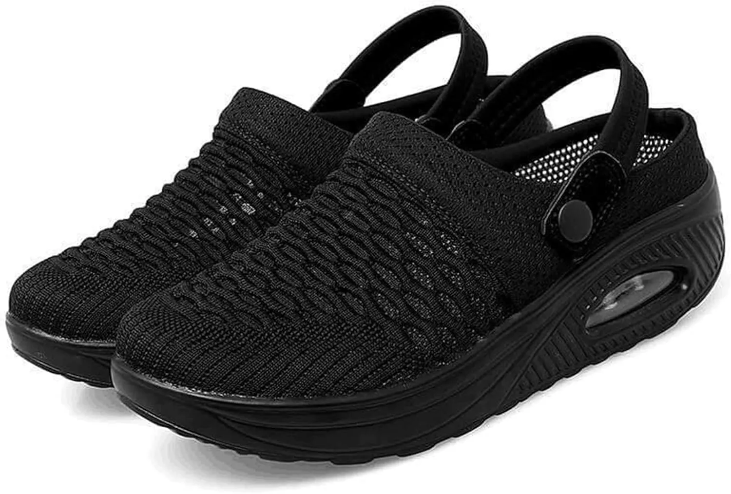 Orthopedic Shoes for Women Breathable Air Cushion Platform Mesh Mules Summer Comfortable Slip-On Orthopedic Diabetic Sandals Lightweight Arch Support Clogs Beach Shoes