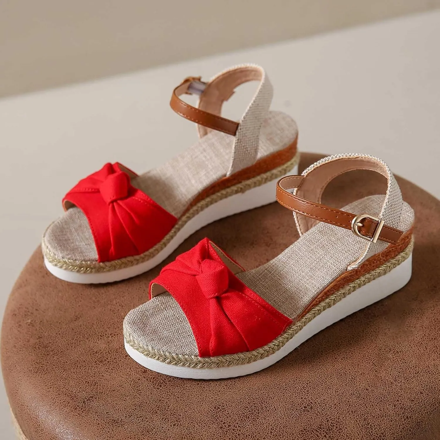 Orthopedic Wedge Sandals for Women 2024 Summer Dressy Open Toe Ankle Strap Platform Sandals Comfortable Wedges Sandals Shoes