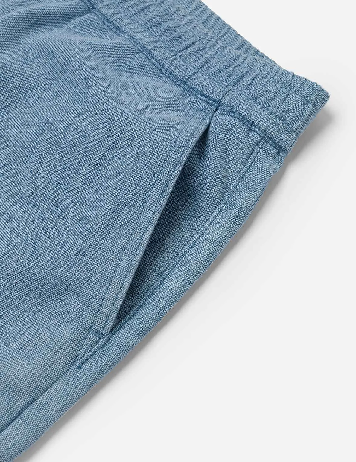 Panel Design Regular Fit Denim Shorts