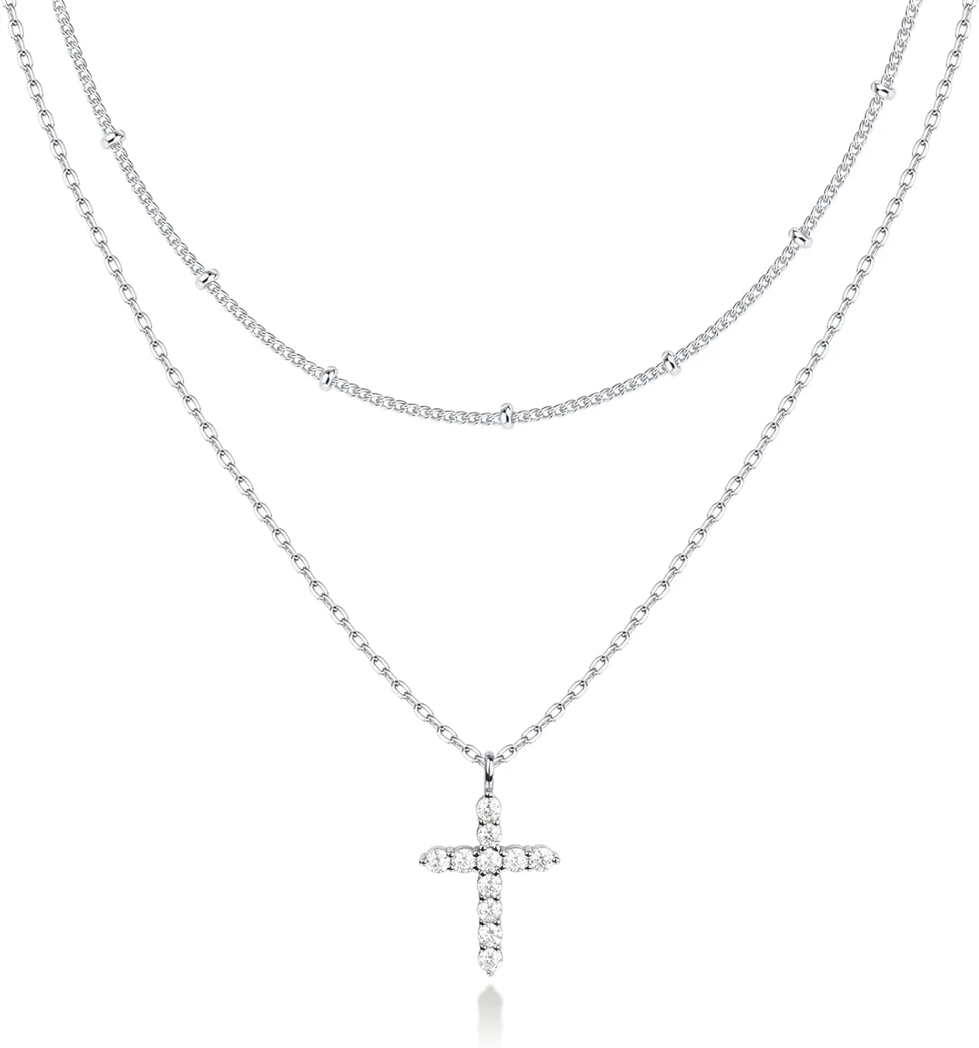 PAVOI 14K Gold Plated Layering Necklaces | Stylish Minimalist Design Pendant Necklaces | Butterfly, Heart, Lock, Evil Eye, Coin, Lightning Bolt, Circle, Cross Pendants for Women