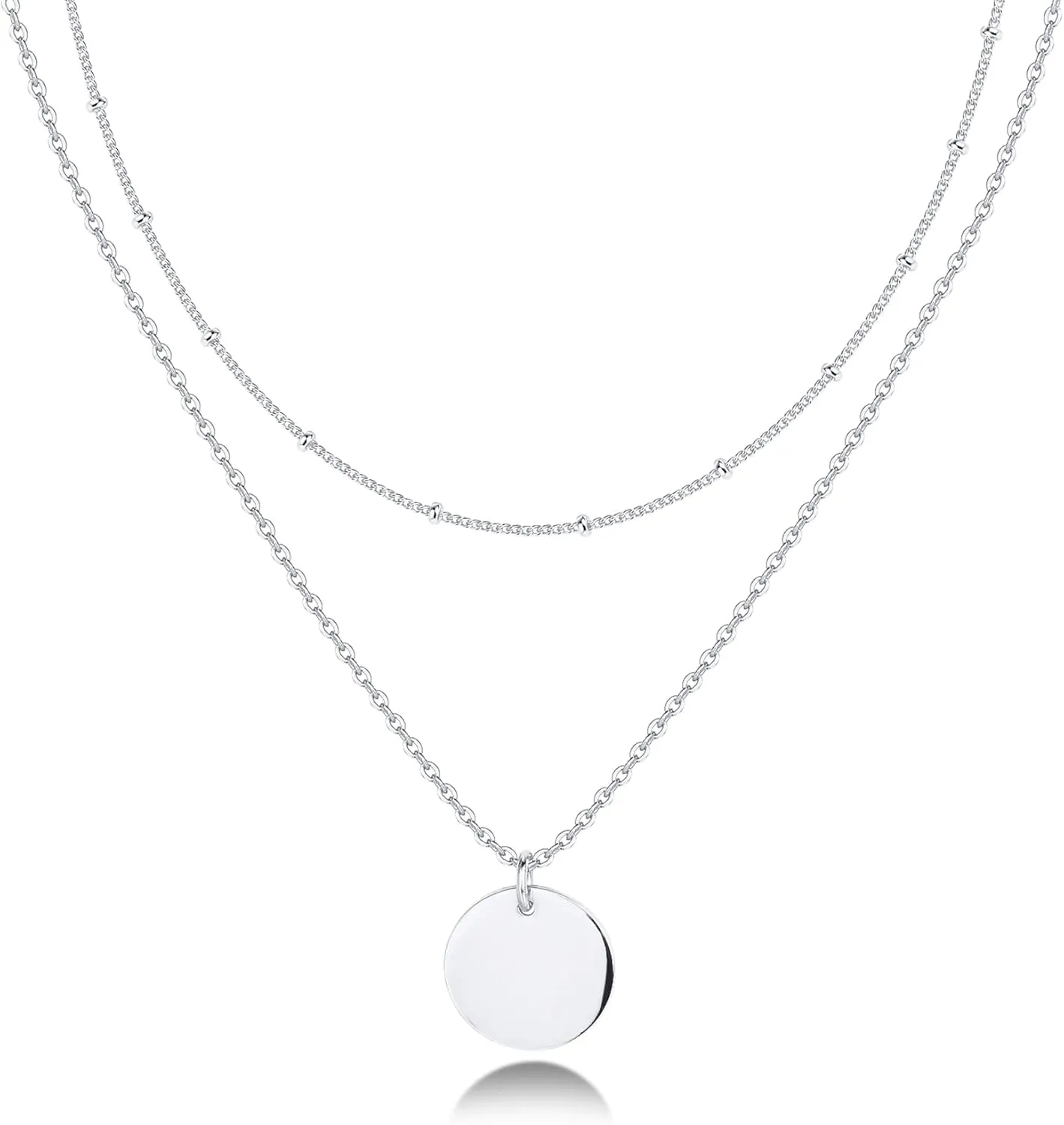 PAVOI 14K Gold Plated Layering Necklaces | Stylish Minimalist Design Pendant Necklaces | Butterfly, Heart, Lock, Evil Eye, Coin, Lightning Bolt, Circle, Cross Pendants for Women
