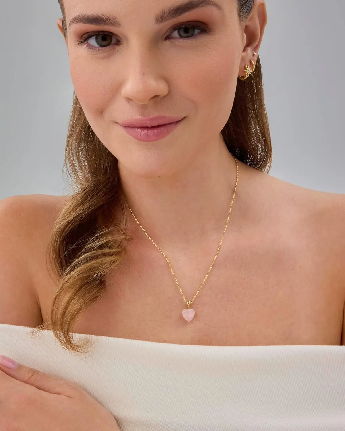 PAVOI Adjustable Whimsical Gold Charm Necklace for Women, 14K Gold Plated Cute Dainty Pendant Necklaces with Charms Set, Hypoallergenic Chain Trendy Cubic Zirconia Heart Religious Sports Pearl Pendant
