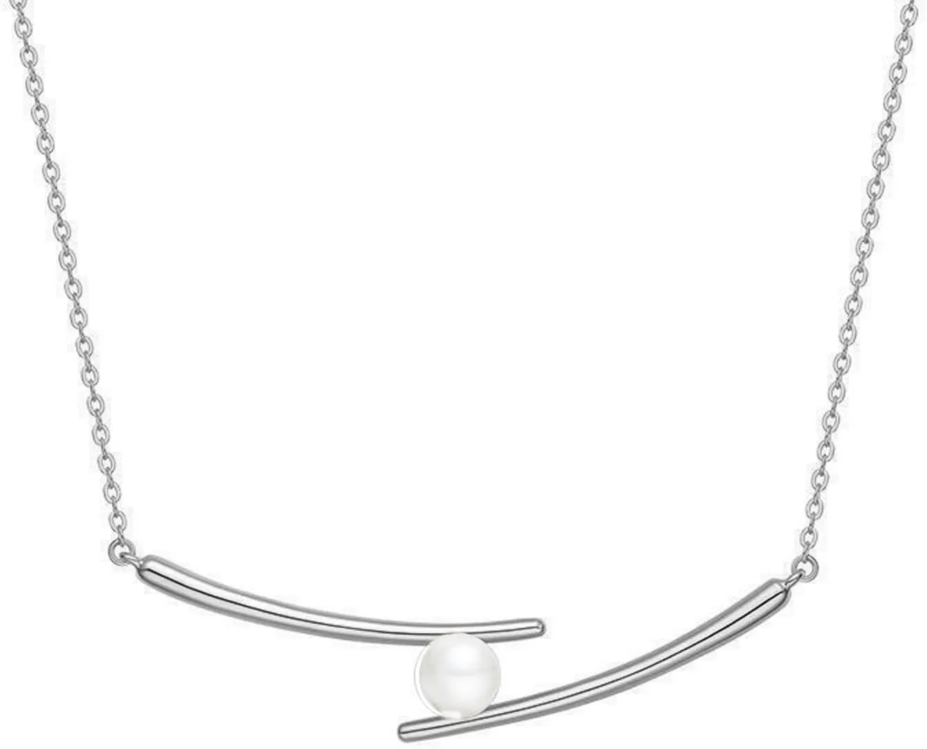 Pearl Pendant Necklace Long Lariat Necklace Gold Silver Y Necklaces for Women Trendy Dainty Y Shaped Long Necklace for Lady