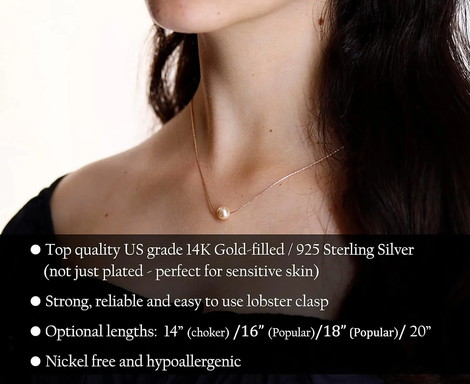Personalized New Doctor Graduation Gift for Women, Pearl Necklace with Meaningful Message, 14K Gold Filled or 925 Sterling Silver