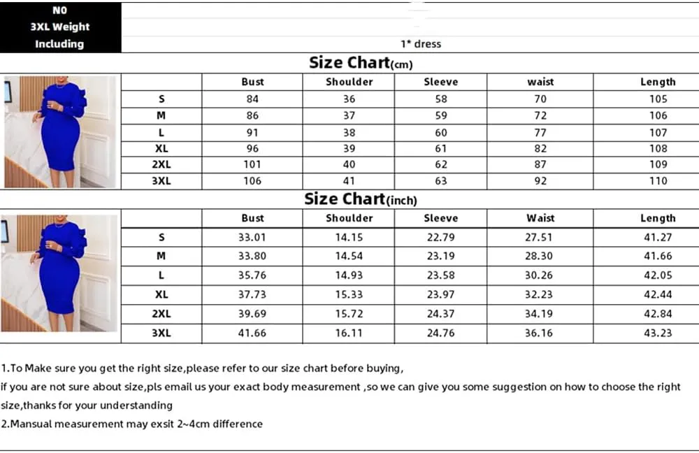 Plus Size Midi Pencil Dress for Women Elegant Ruffle Sleeve Round Neck Bodycon Cocktail Party Formal Dress