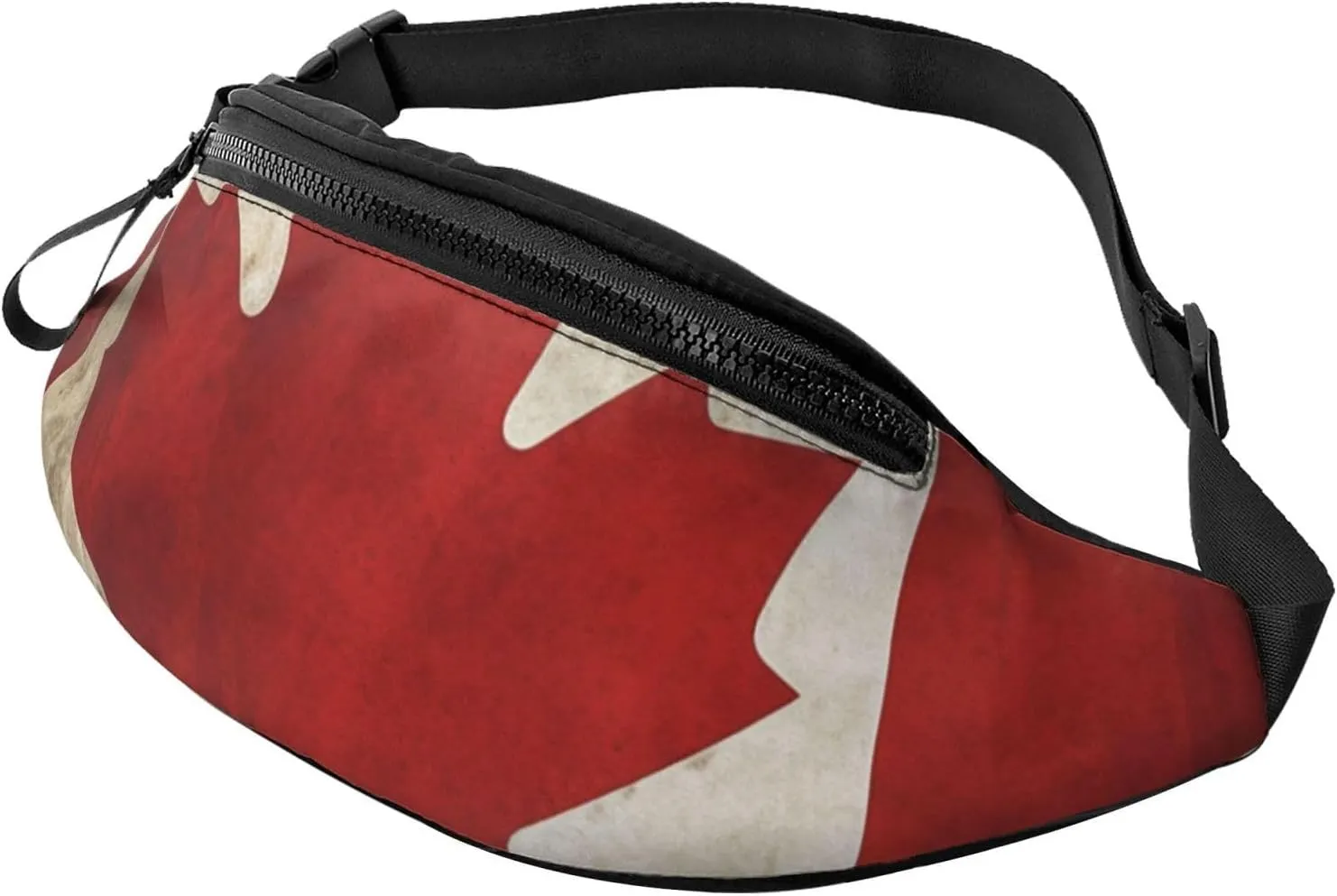 Retro Canada Flag Fanny Pack for Men Women Fashion Waist Packs Travel Crossbody Bag With Adjustable Strap Everywhere Belt Bag Waterproof Chest Bags Cycling Bum Bag Wallet