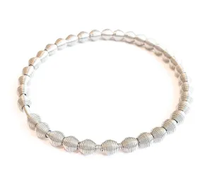 Rosary Beaded Bracelet Prayer Elastic String Stretch Bangles Stainless Steel