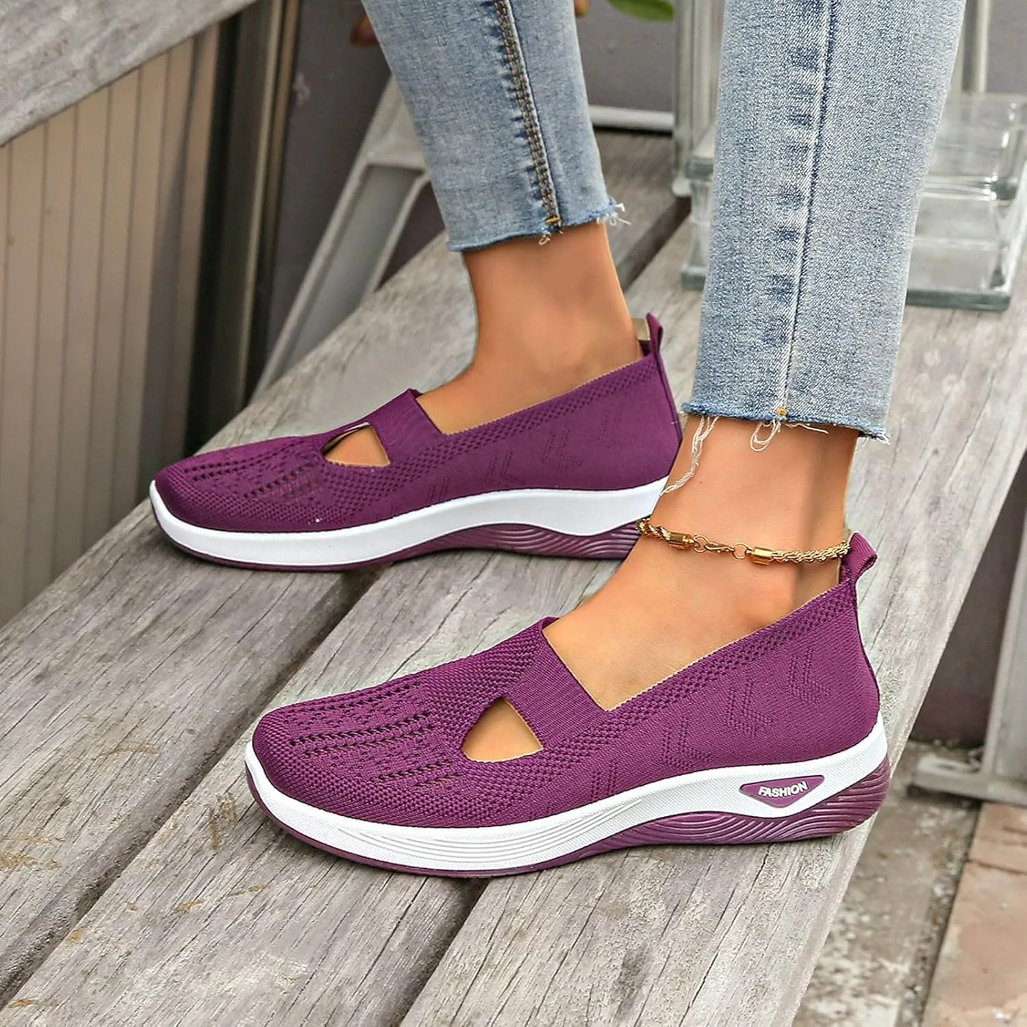 Sandals for Women Orthopedic Breathable Sandals Slip on Arch Support Sandal Memory Foam Sandal Walking Shoes
