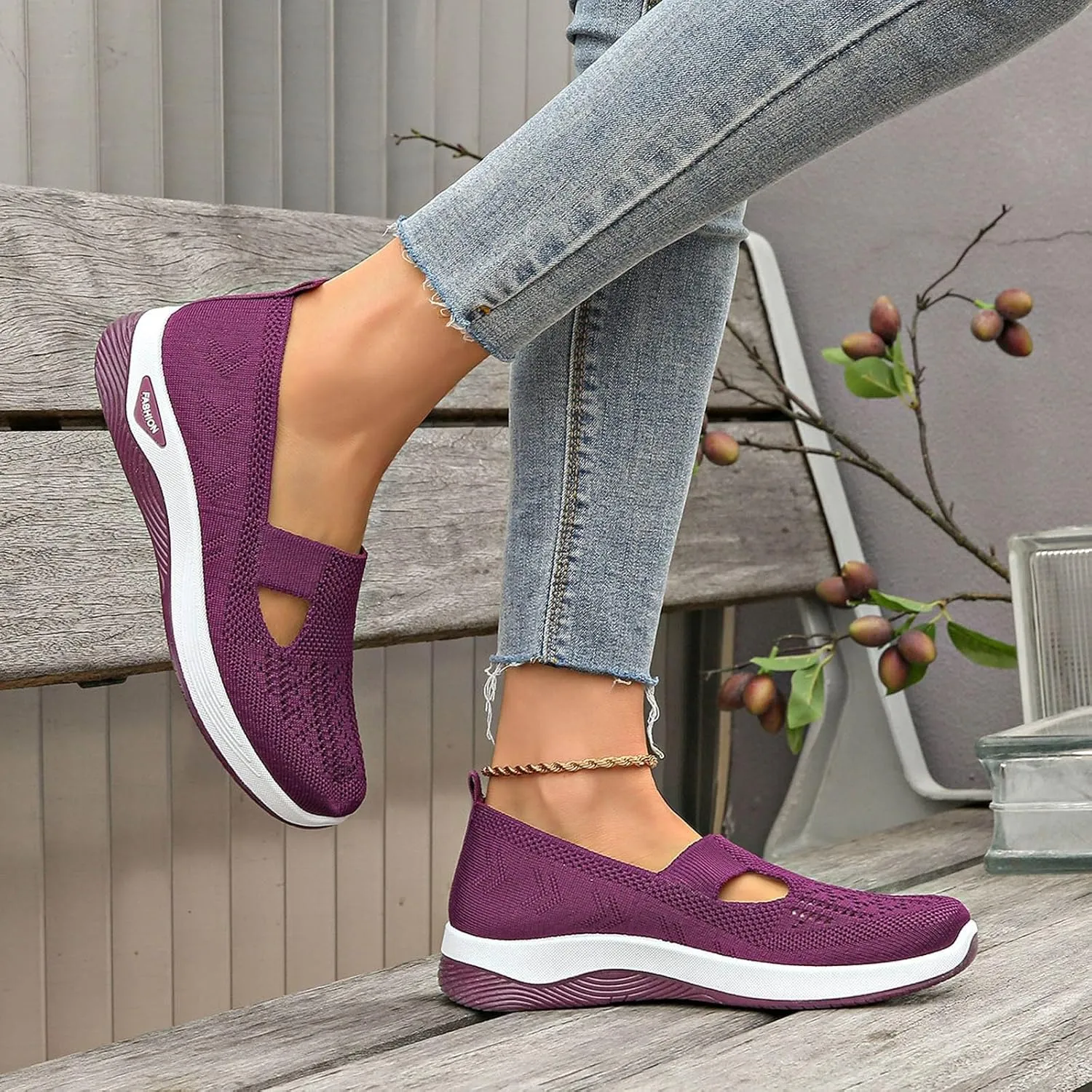 Sandals for Women Orthopedic Breathable Sandals Slip on Arch Support Sandal Memory Foam Sandal Walking Shoes