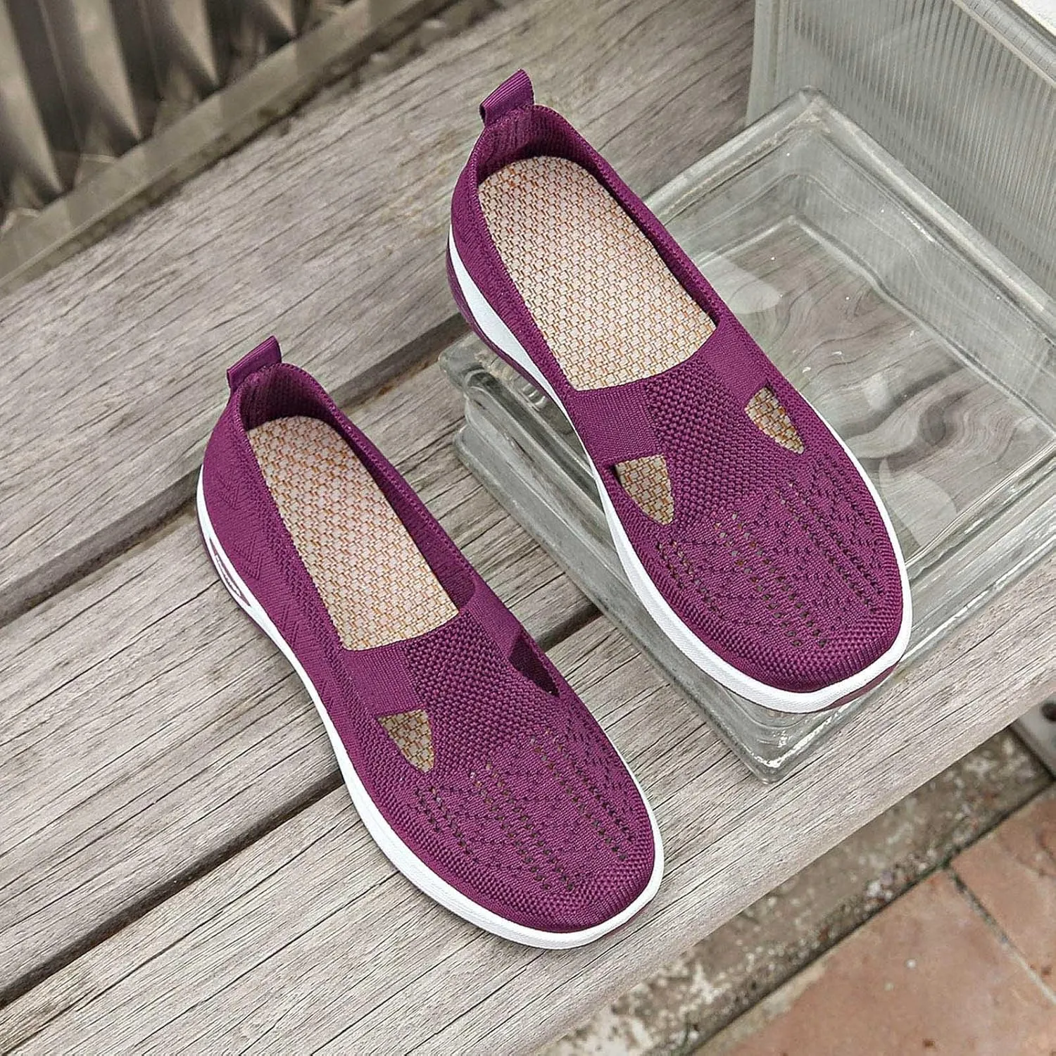 Sandals for Women Orthopedic Breathable Sandals Slip on Arch Support Sandal Memory Foam Sandal Walking Shoes