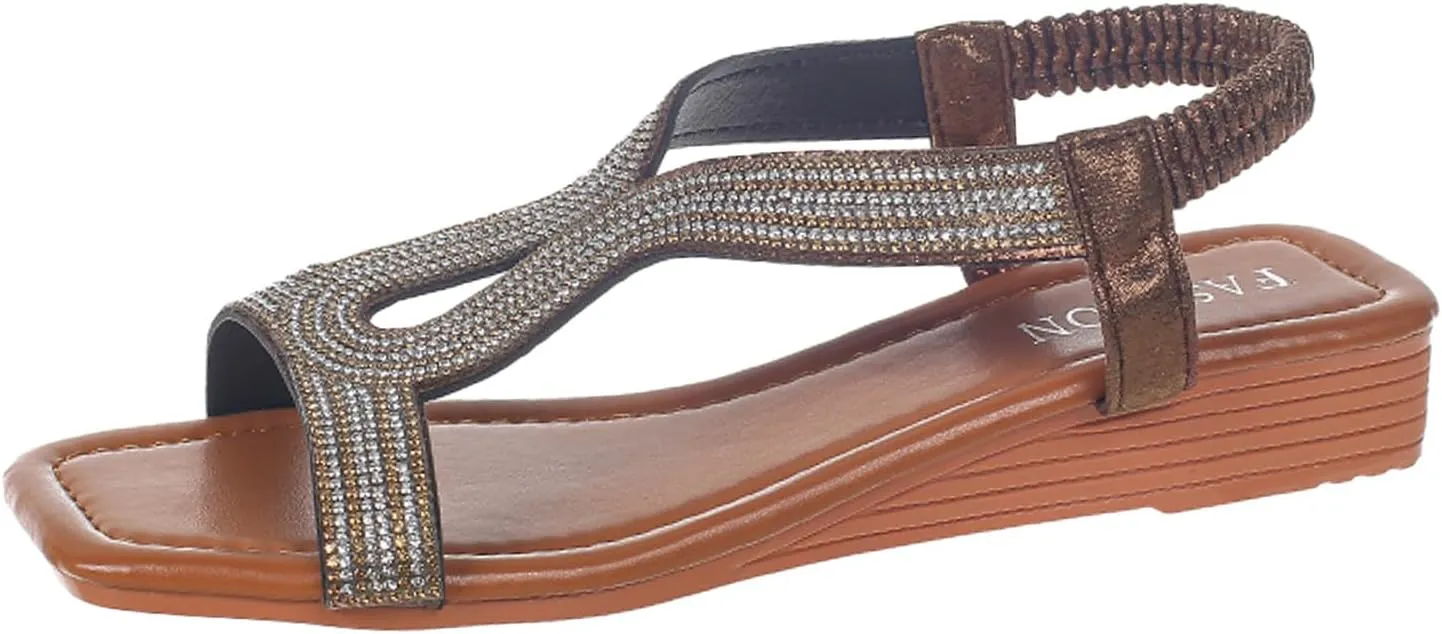 Sandals for Women Women's Cross Strappy Sandals Orthopedic Sandals Flat Sandals for Women Open Toe Slingback Shoes
