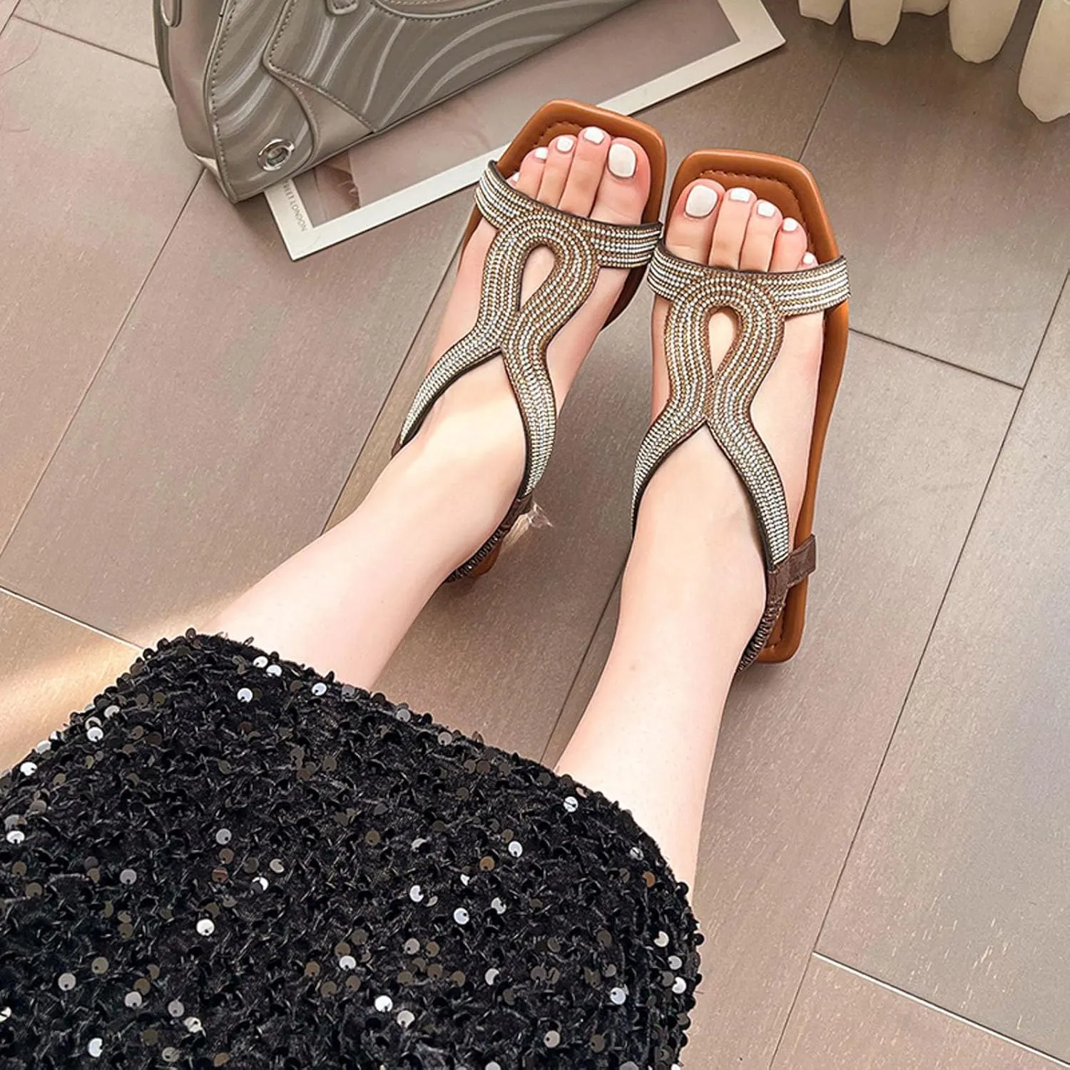 Sandals for Women Women's Cross Strappy Sandals Orthopedic Sandals Flat Sandals for Women Open Toe Slingback Shoes