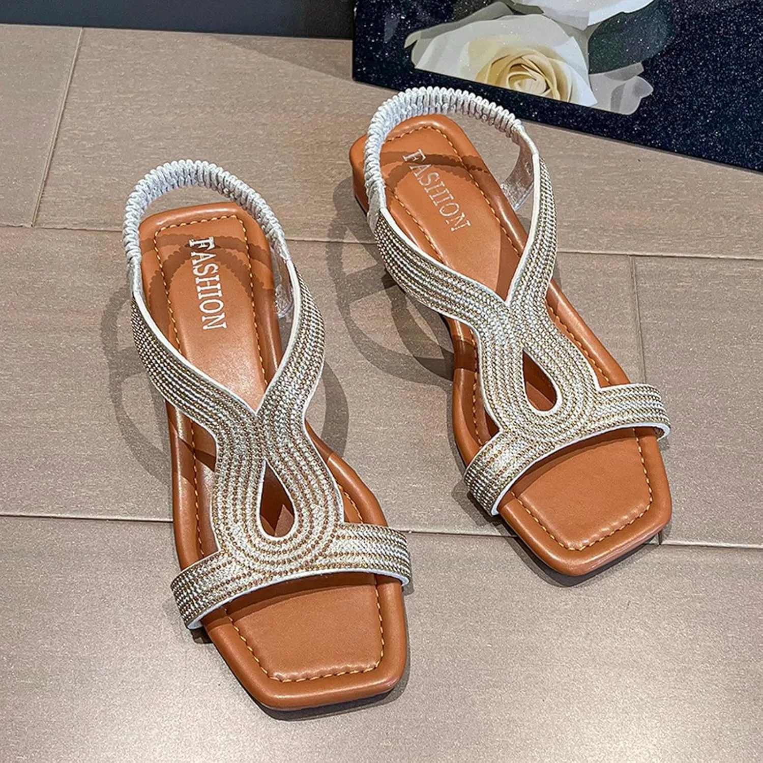 Sandals for Women Women's Cross Strappy Sandals Orthopedic Sandals Flat Sandals for Women Open Toe Slingback Shoes