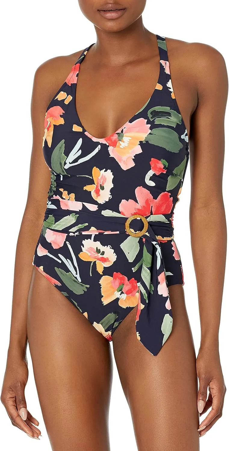 Seafolly Women's Standard Dd Cup One Piece Swimsuit with Belt Detail