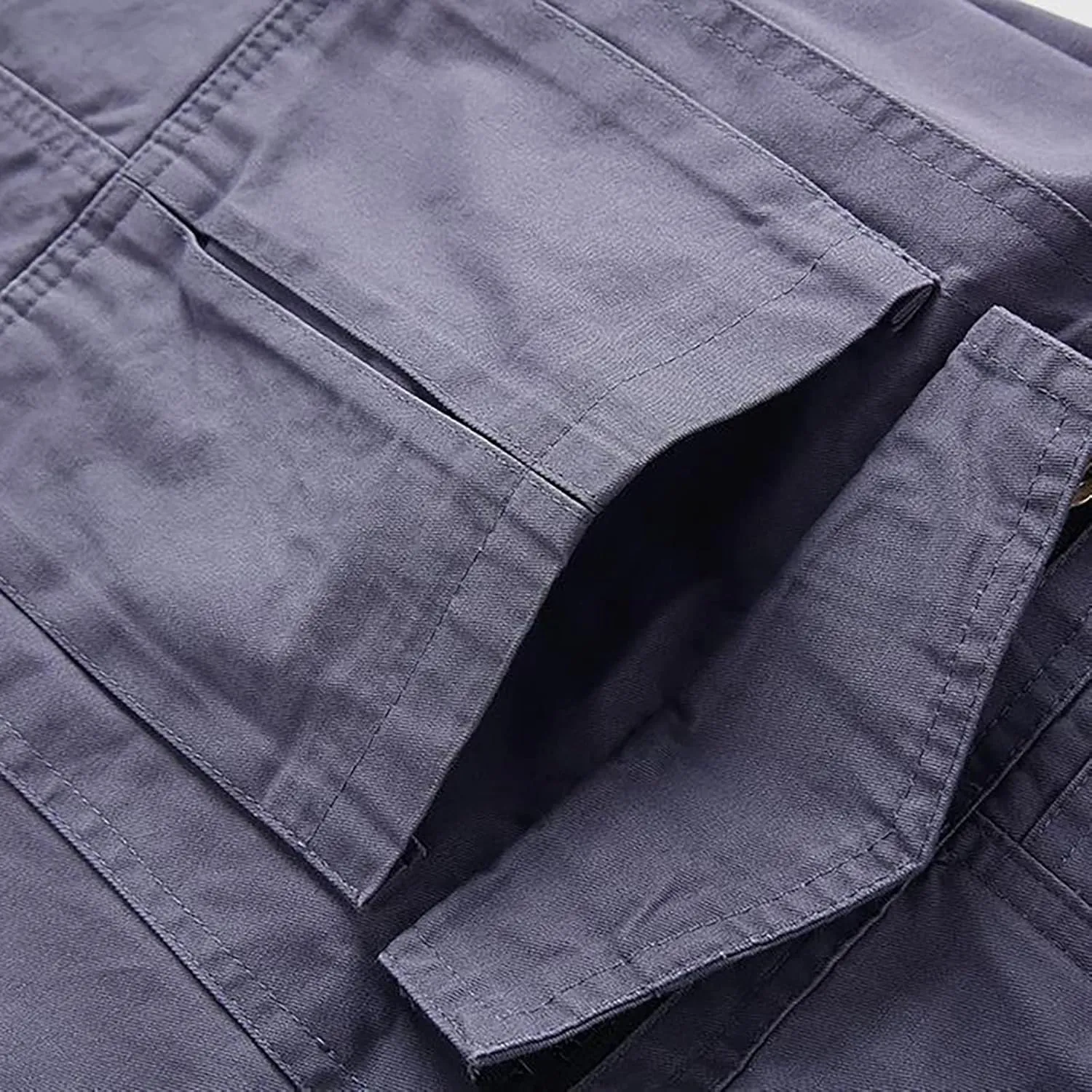 Shorts Men Casual Slim Fit Cargo Shorts Cool Classic Fit Expandable Waistband Hiking Shorts (Regular and Big & Tall)